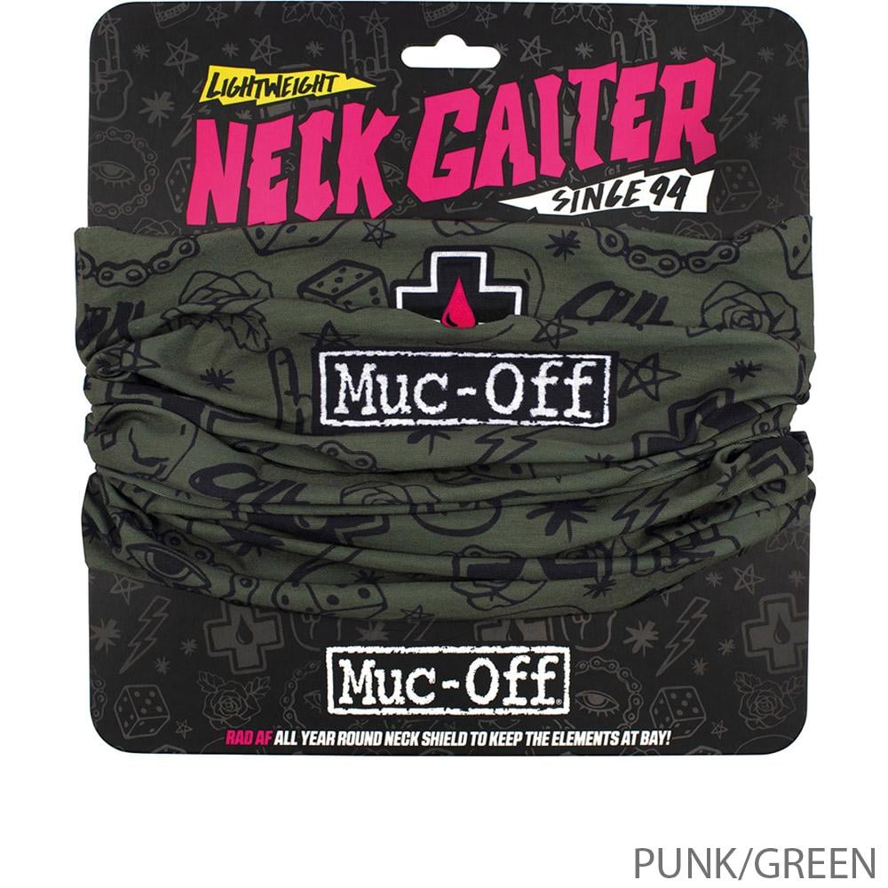 MUC-OFF večnamenski trak WINTER NECK GAITER Green Punk