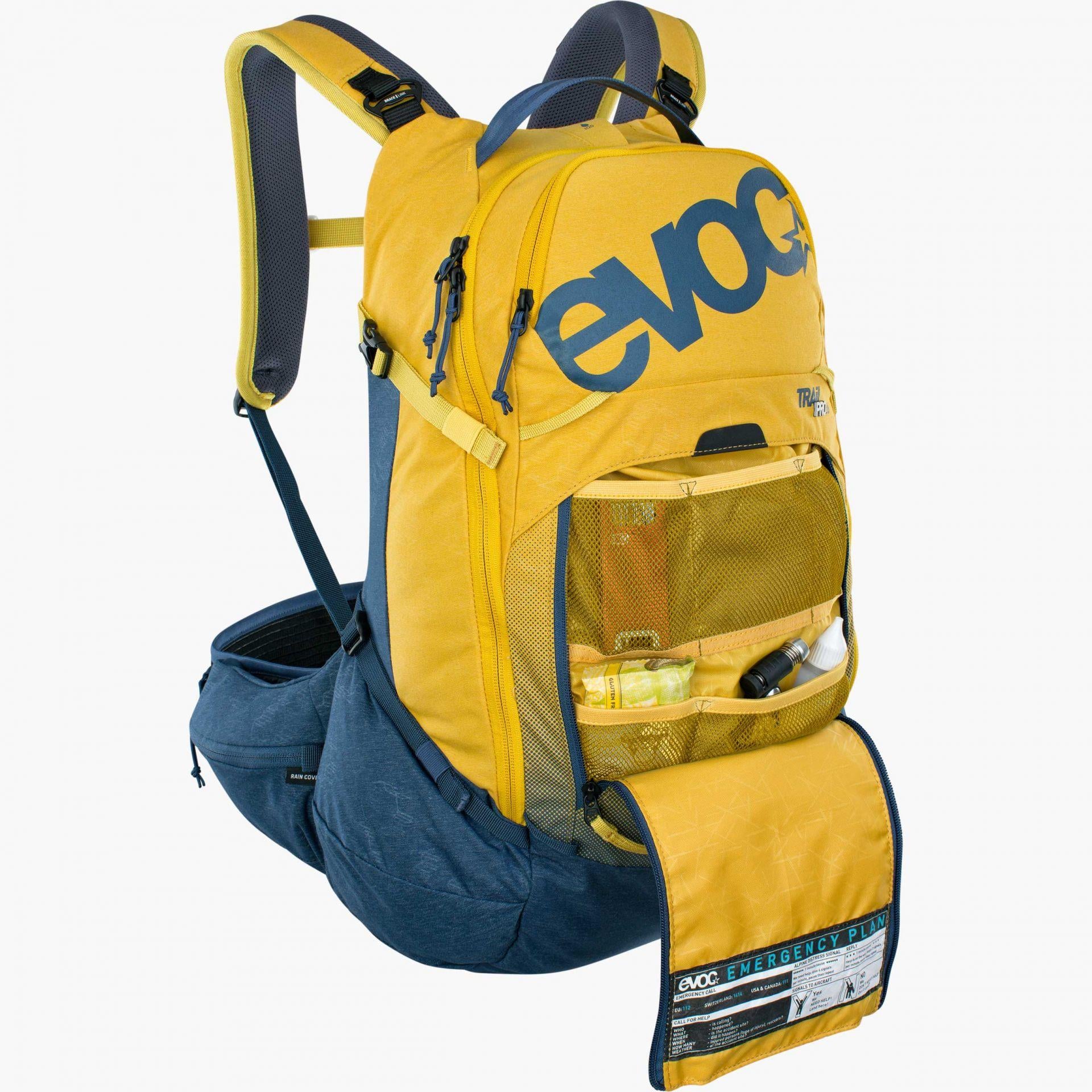 EVOC nahrbtnik TRAIL PRO 16 curry denim L/XL
