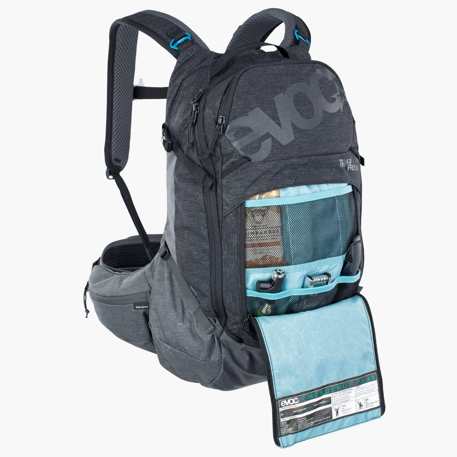 EVOC nahrbtnik TRAIL PRO 26 black grey L/XL