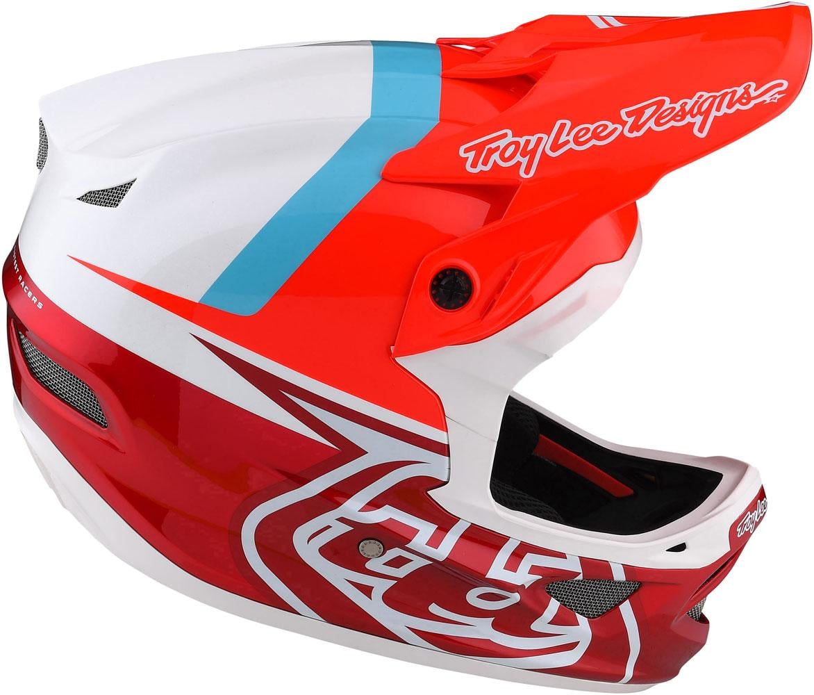 TROY LEE DESIGN čelada D3 FIBERLITE, Slant red
