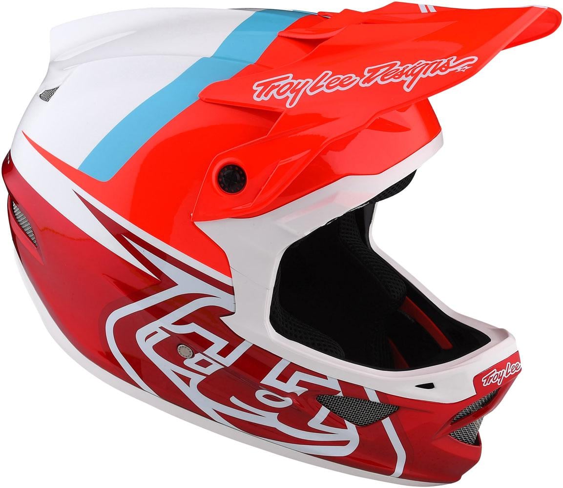 TROY LEE DESIGN čelada D3 FIBERLITE, Slant red