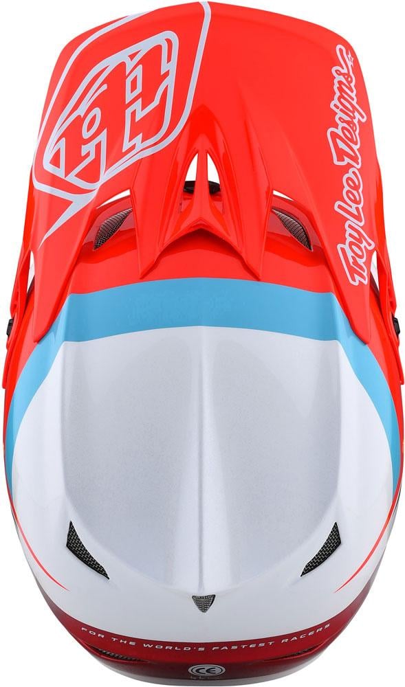 TROY LEE DESIGN čelada D3 FIBERLITE, Slant red