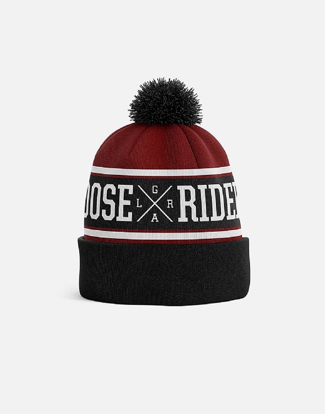 LOOSE RIDERS kapa POM Beannie, Burgundy