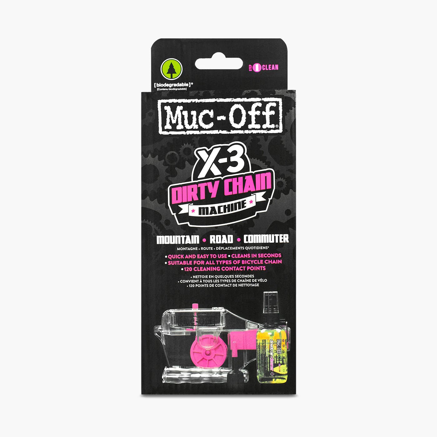 MUC-OFF naprava za čiščenje verige X3 DIRTY CHAIN MACHINE