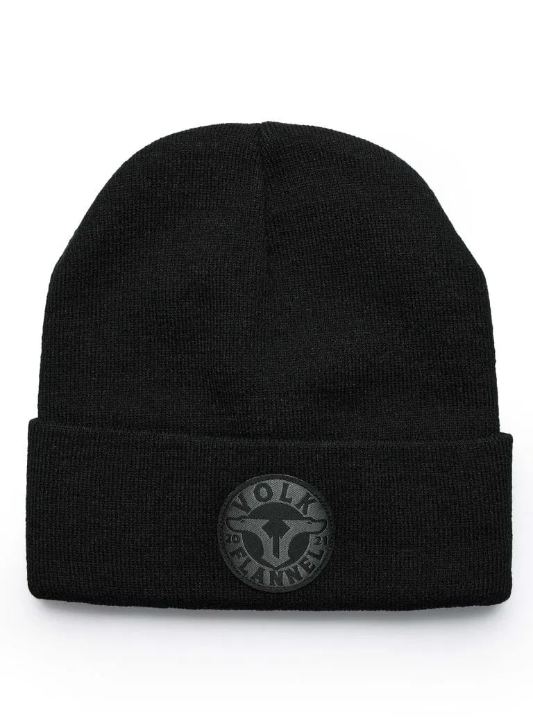 VOLK FLANNEL kapa CUFF Black Logo