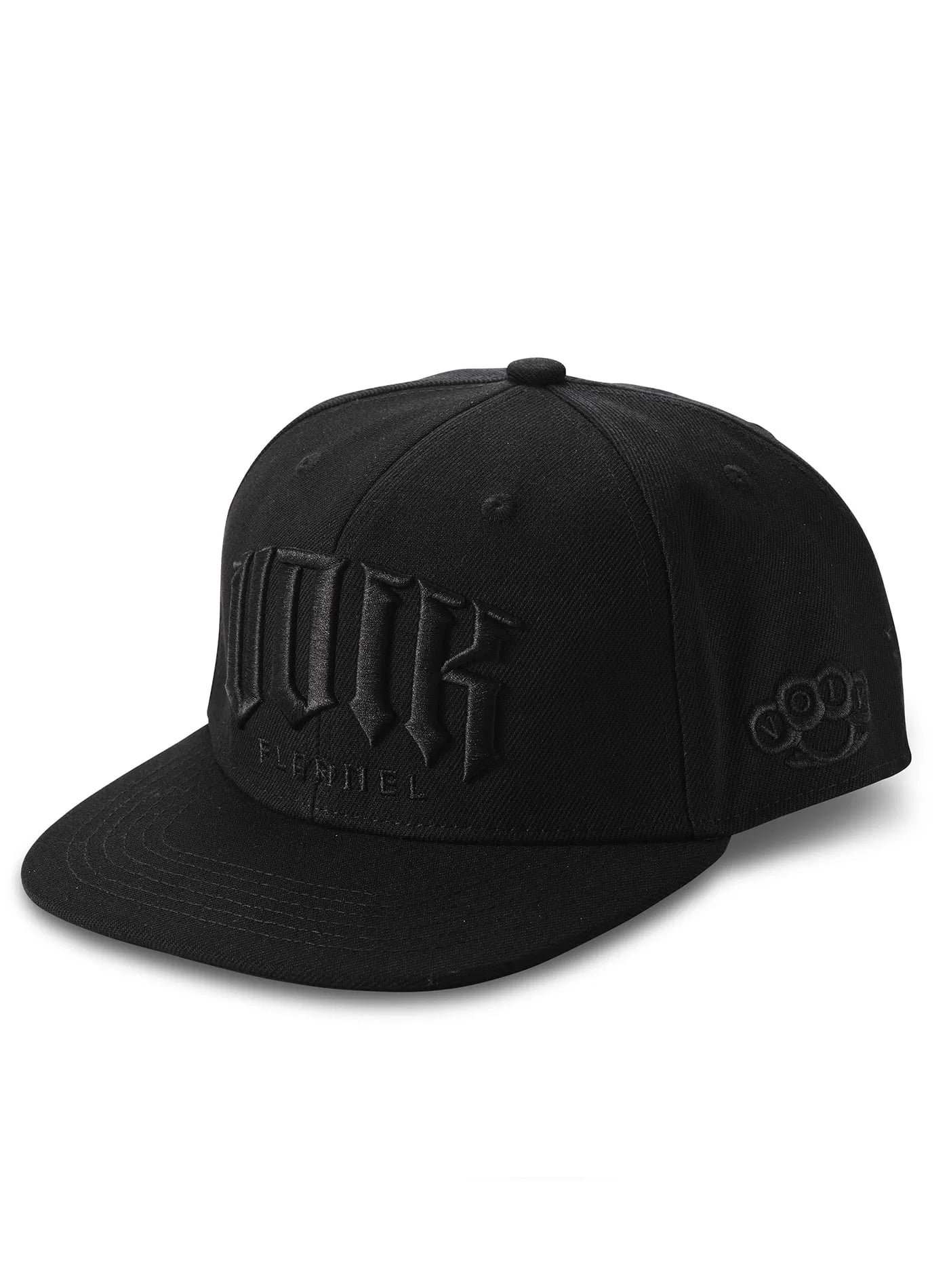 VOLK FLANNEL kapa LOGO Black Snapback