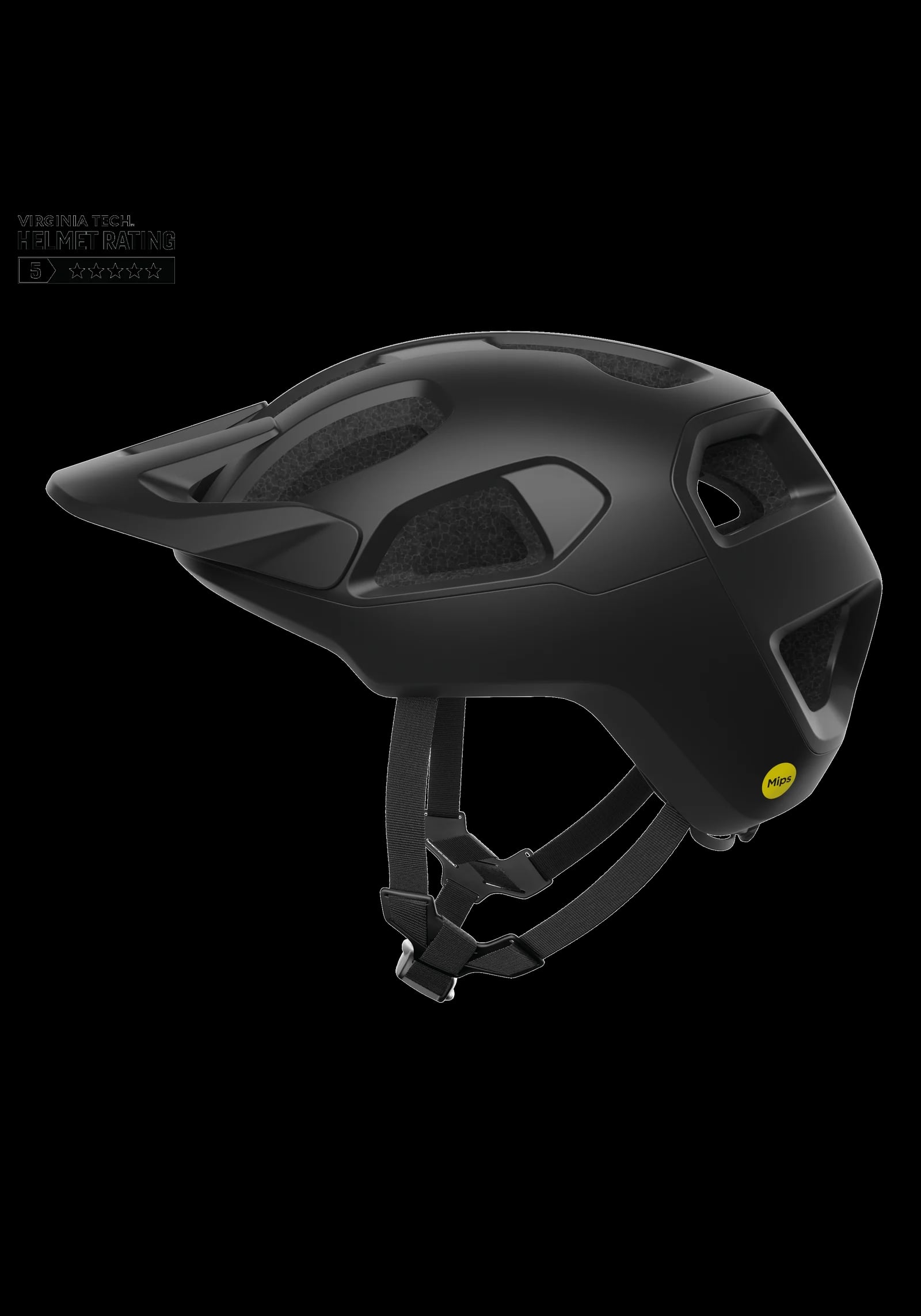 POC čelada CULARIS Mips, Black Matt