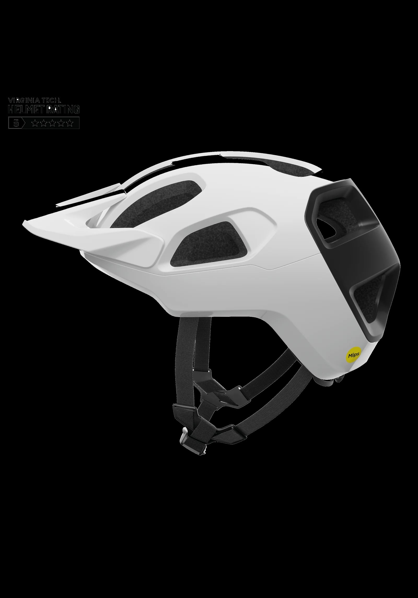 POC čelada CULARIS Mips, White/Black Matt