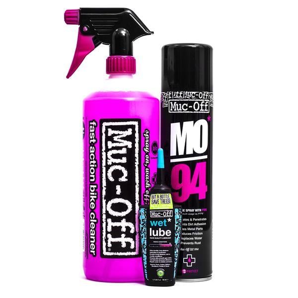 MUC-OFF set za vdrževanje kolesa WASH, PROTECT & LUBE KIT