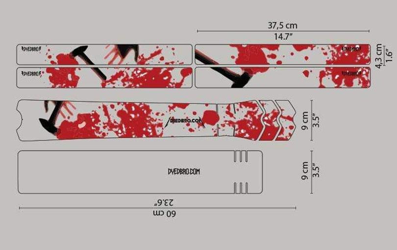 DYEDBRO set zaščitnih folij KILL EM ALL