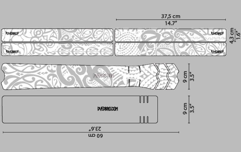 DYEDBRO set zaščitnih folij MAORI White