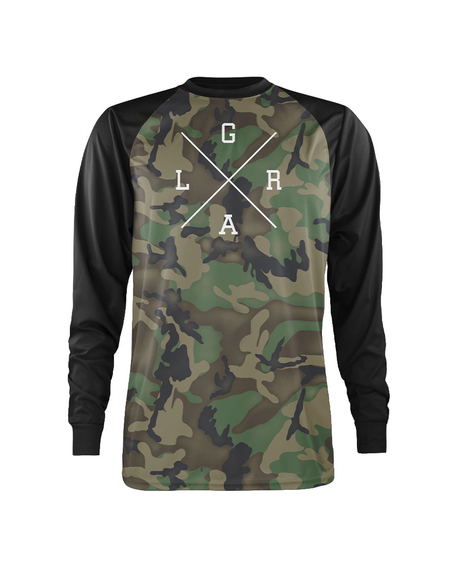 LOOSE RIDERS majica LS MTB Forest Camo