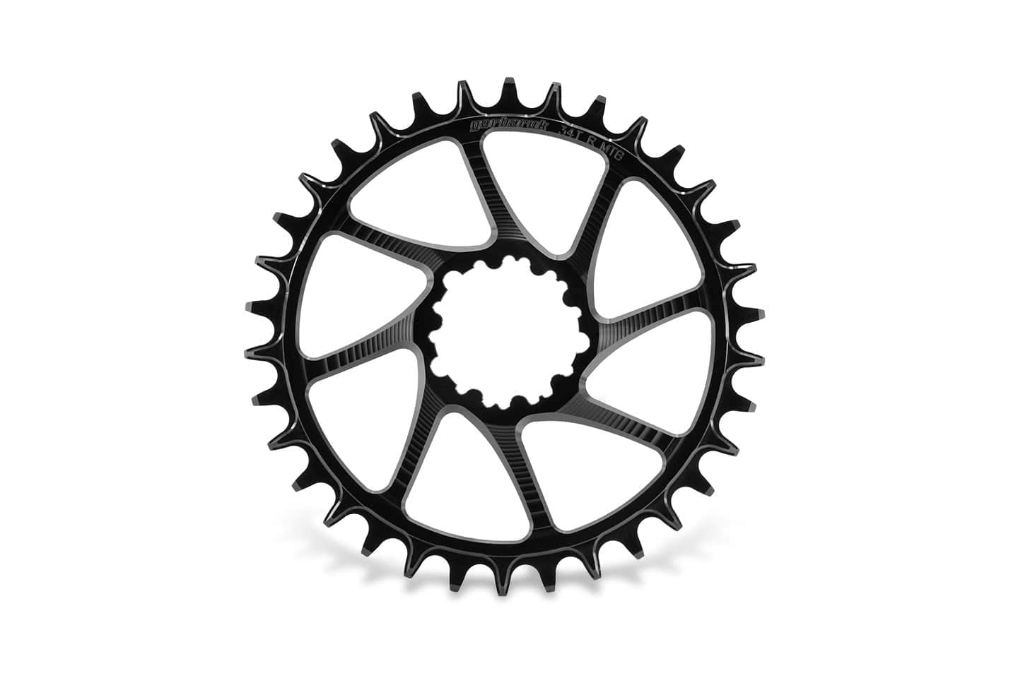 GARBARUK sprednji verižnik GXP/DUB MTB Round, Black