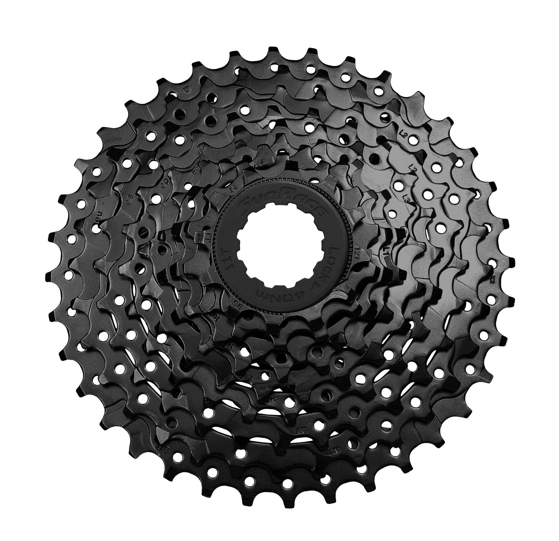 SUNRACE verižnik CSM98 9p, 11-36 črn