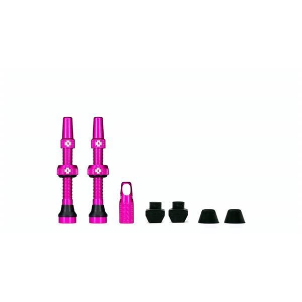MUC-OFF tubeless ventili PAR, 44mm Pink