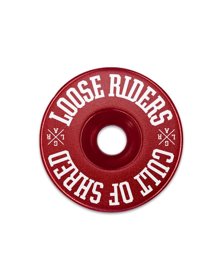 LOOSE RIDERS pokrovček krmila CULT OF SHRED red