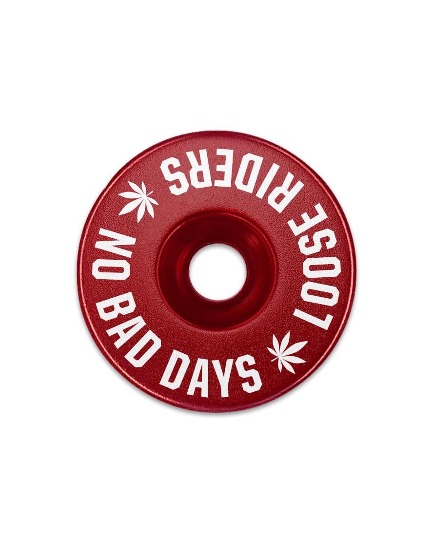 LOOSE RIDERS pokrovček krmila NO BAD DAYS red