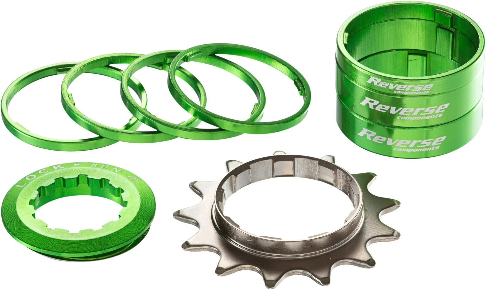REVERSE Single Speed Kit 13T HG, Light Green