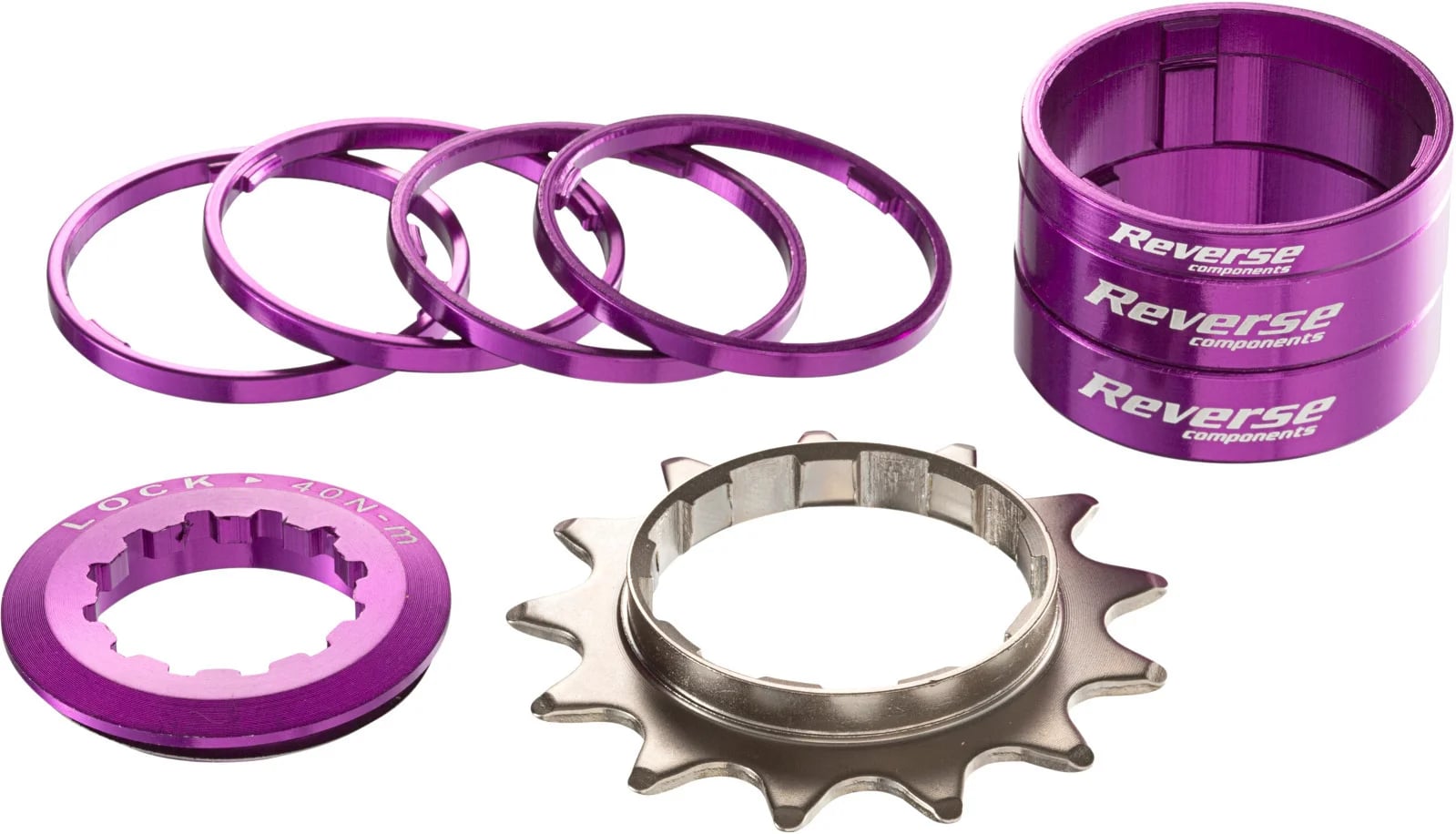 REVERSE Single Speed Kit 13T HG, Purple
