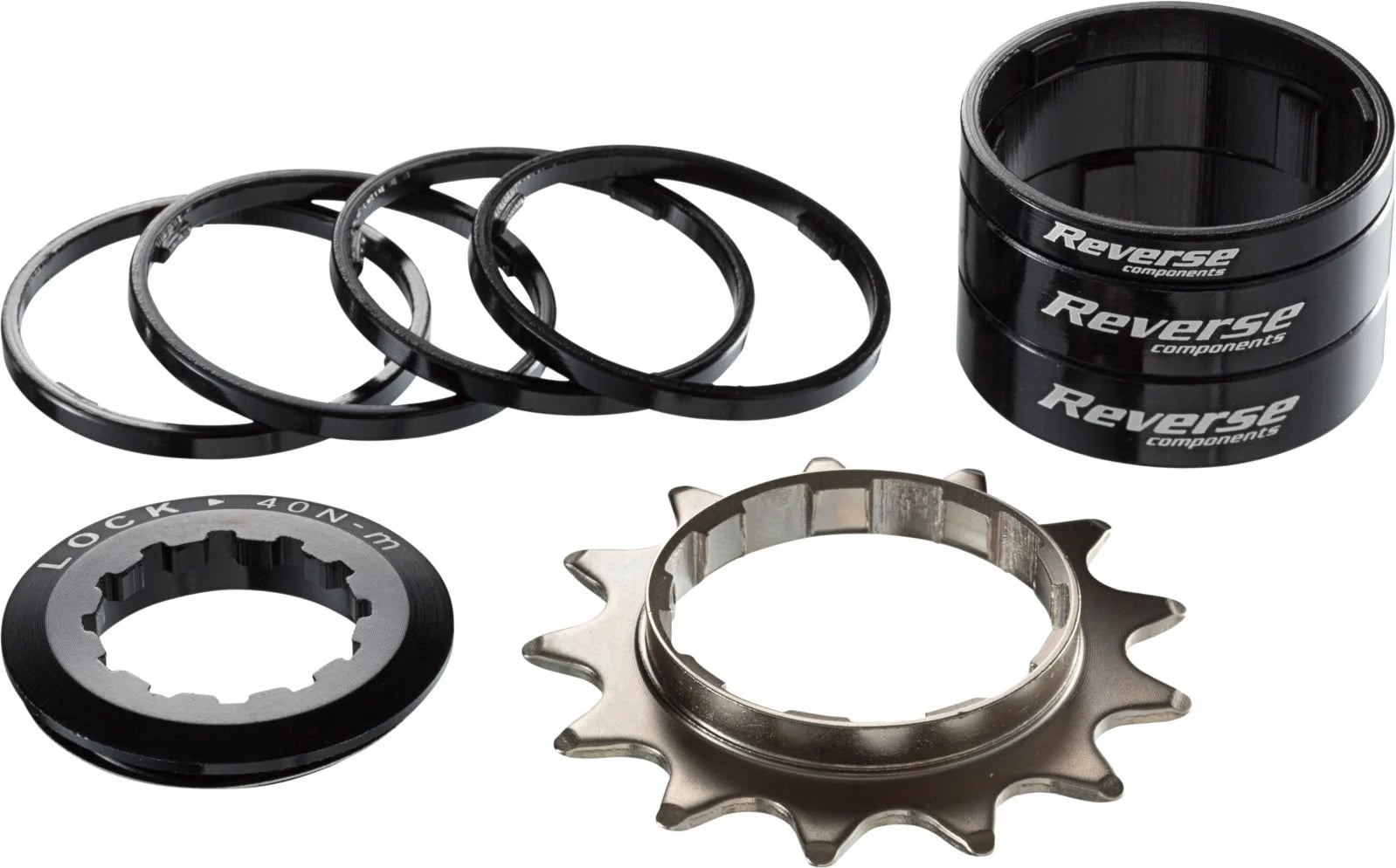 REVERSE Single Speed Kit 13T HG, Black