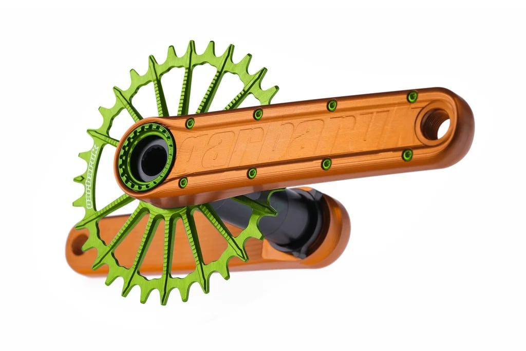 GARBARUK gonilka ENDURO, 165mm, 29mm(DUB), Orange/Green