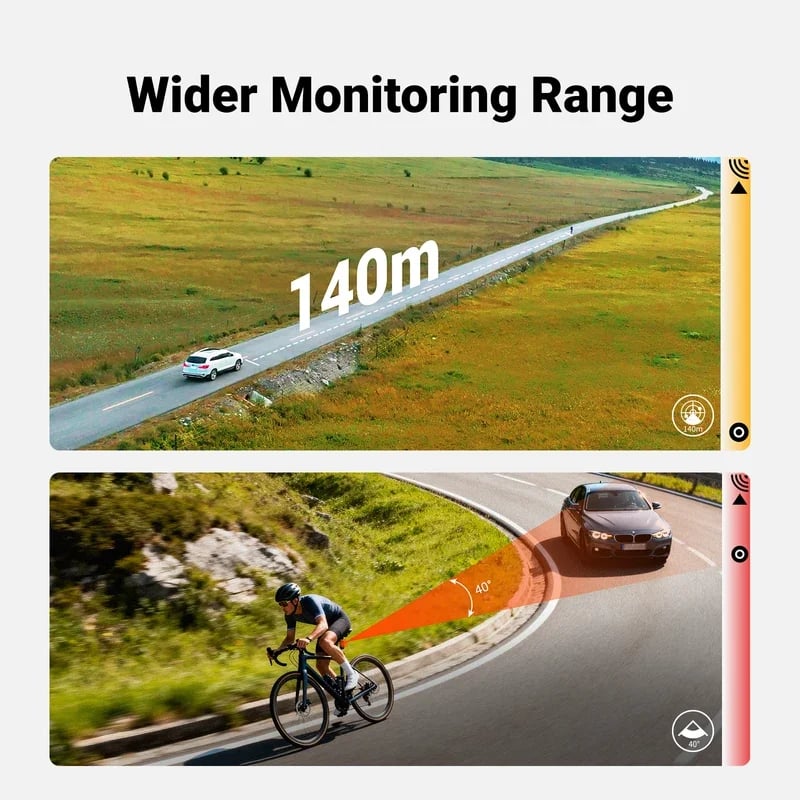 COOSPO luč zadnja TR70 Smart Radar Light