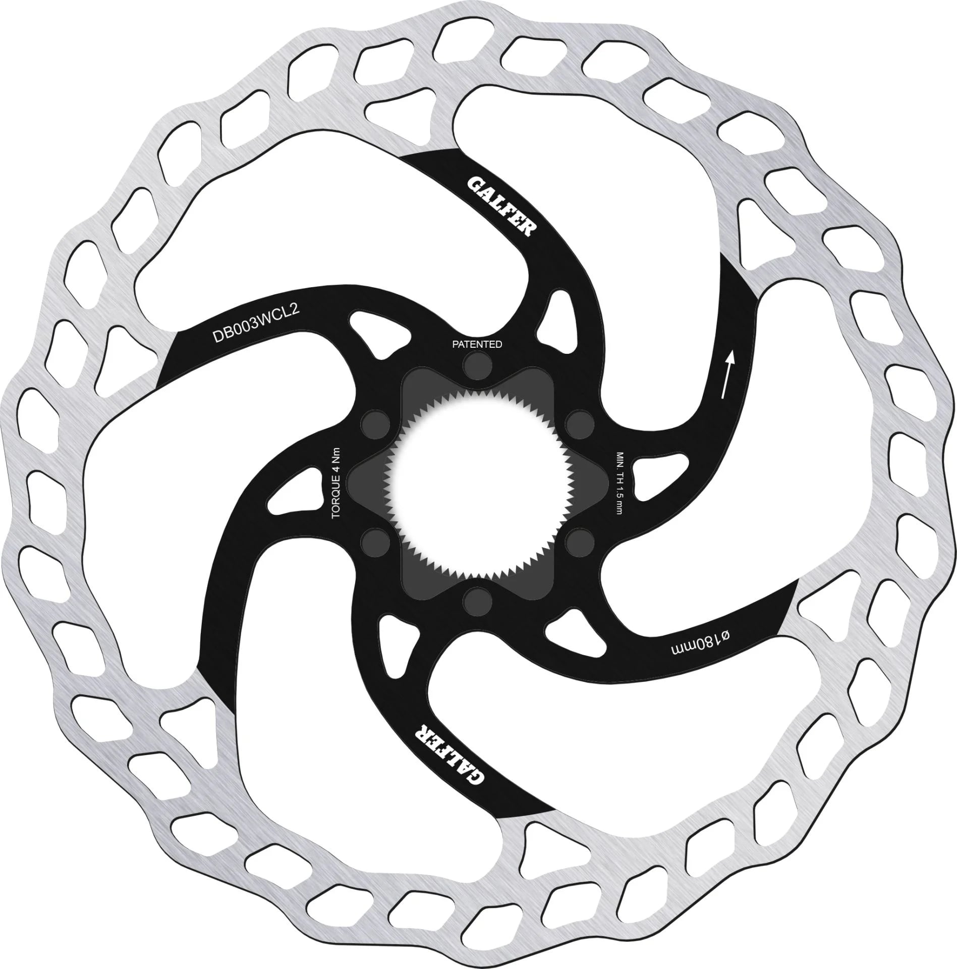GALFER rotor DISC WAVE 18mm CL