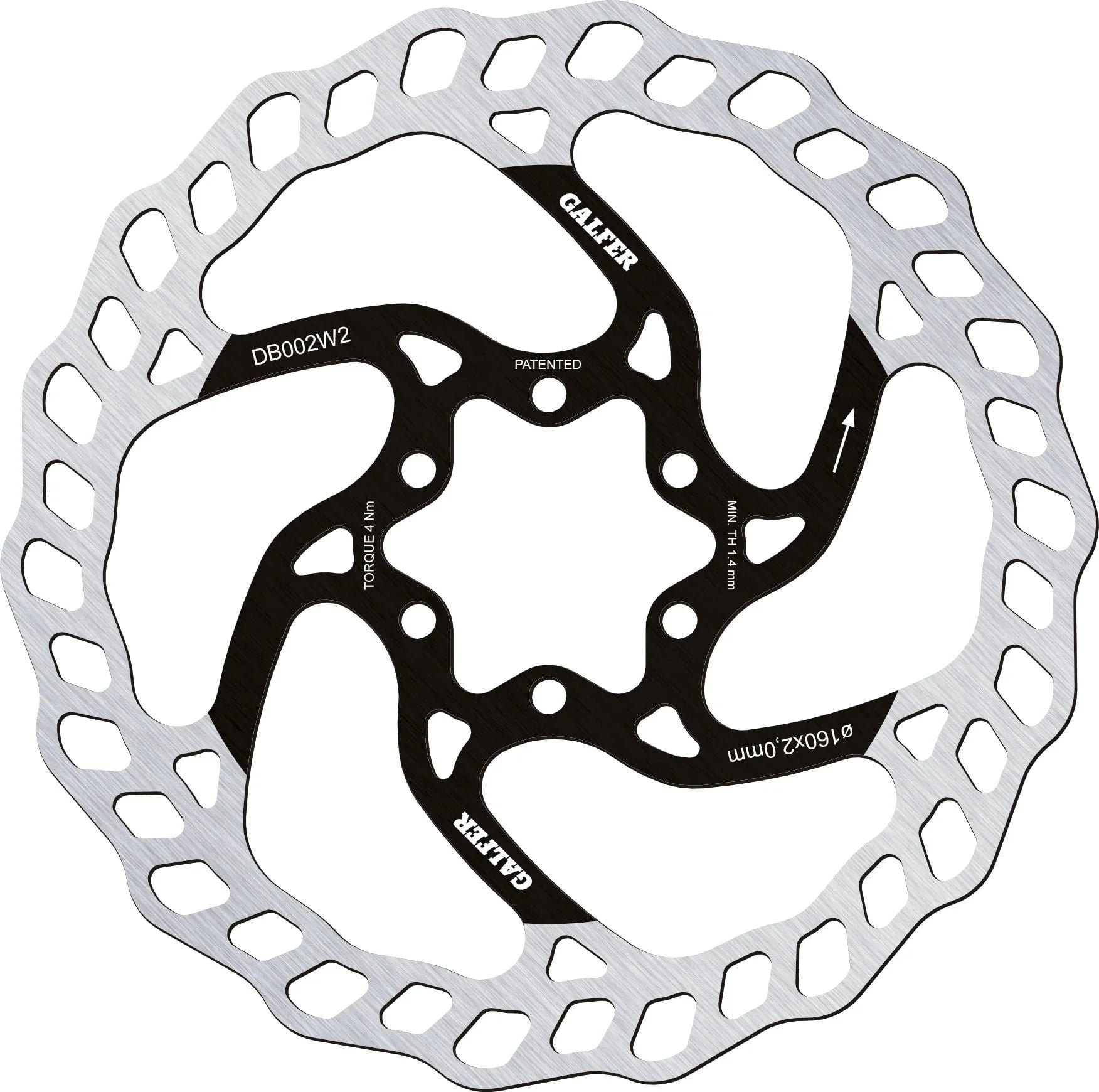 GALFER rotor DISC WAVE 16mm, 6H